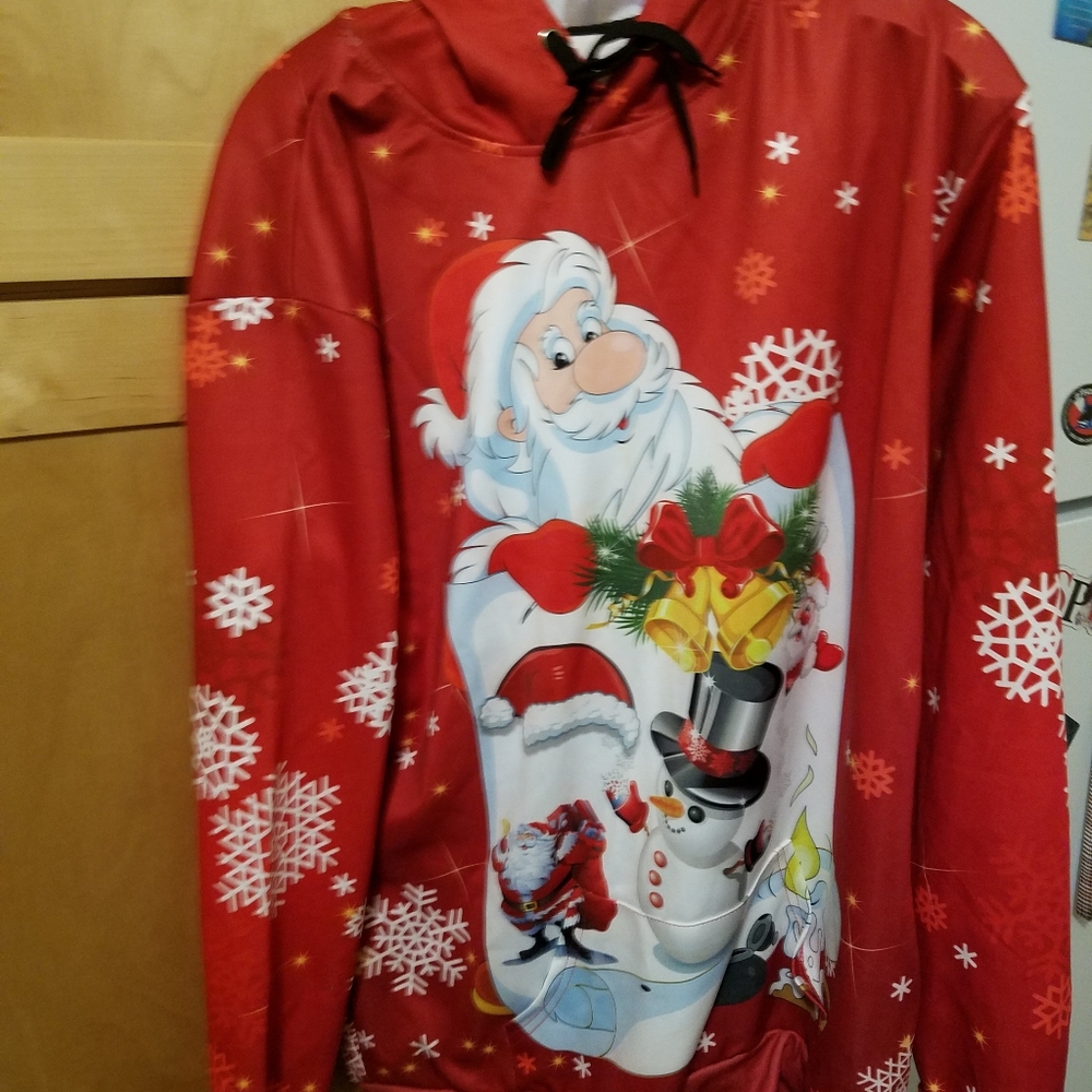 Christmas hooded pullover